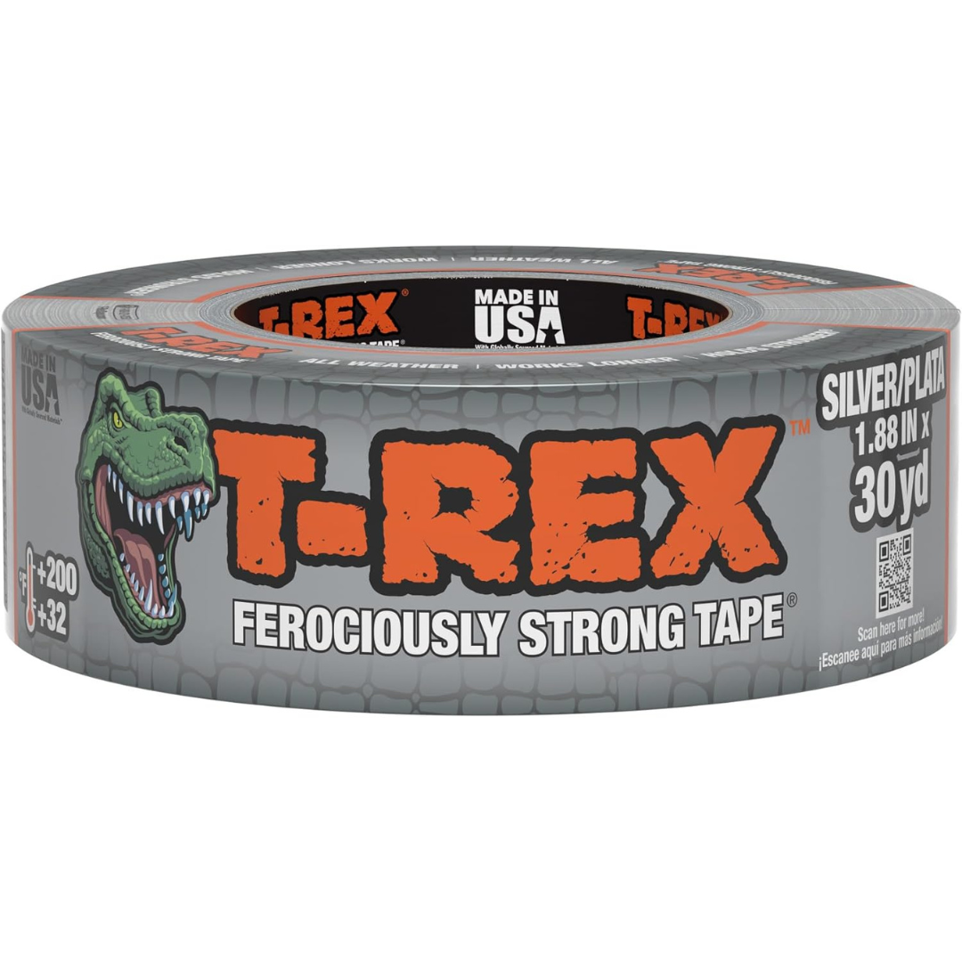 1.88" X 30yd T-Rex Duct Tape With UV Resistant & Waterproof Backing