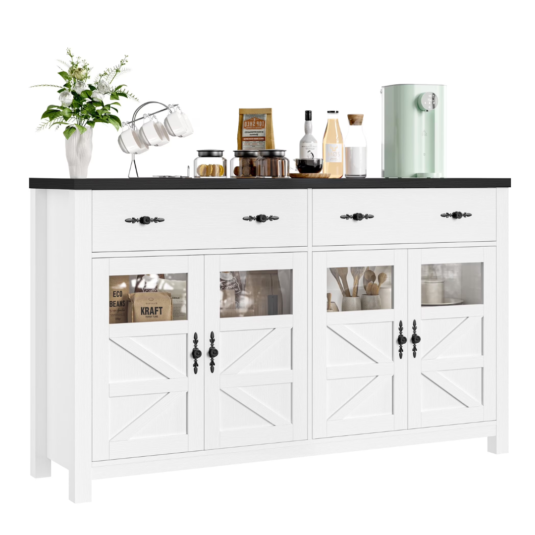 Homfa 55.1" Farmhouse Buffet Cabinet (Various)