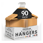 90-Pack Utopia Home Premium Wooden Hangers