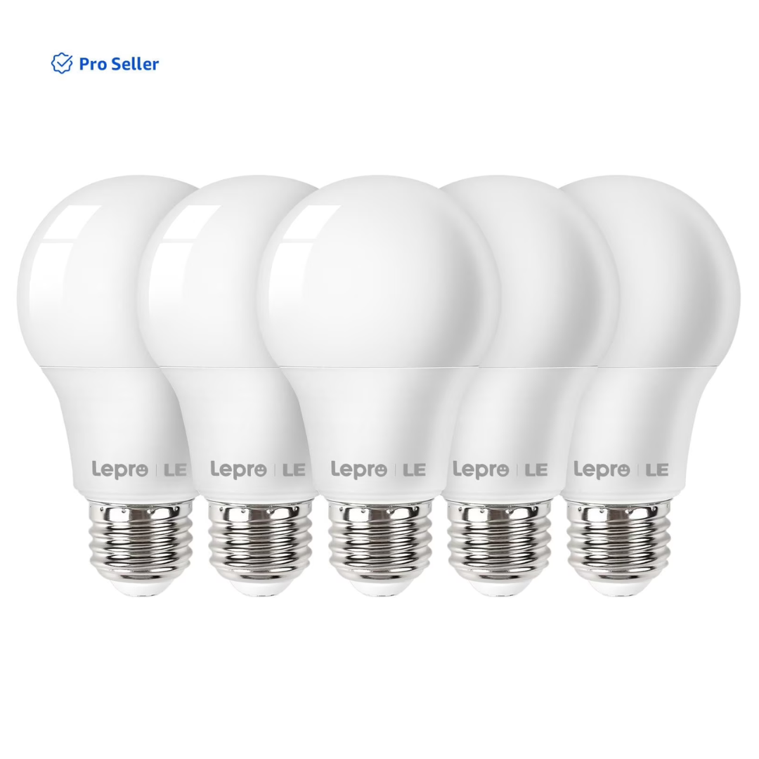 5-Count 9W 800 Lumens 60 Watt LED Light Bulbs