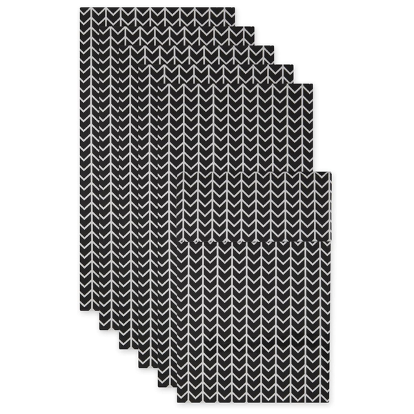 6-Pack Herringbone Print Fridge Liner
