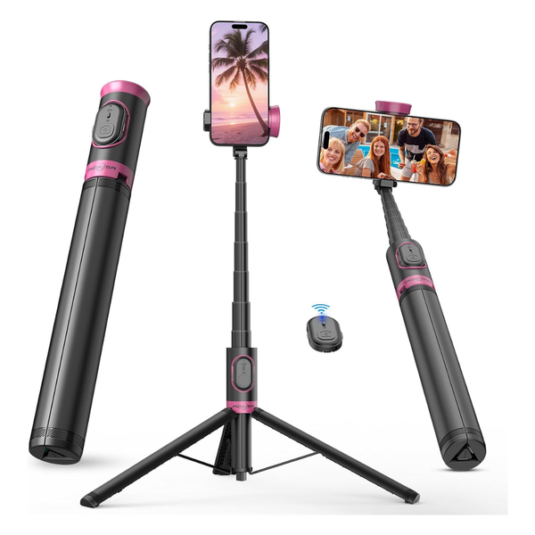 67'' All In One Selfie Stick Tripod With Wireless Remote