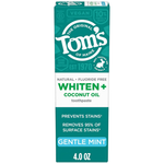 4-Oz Tom's Of Maine Whiten Plus Coconut Oil Fluoride Free Toothpaste