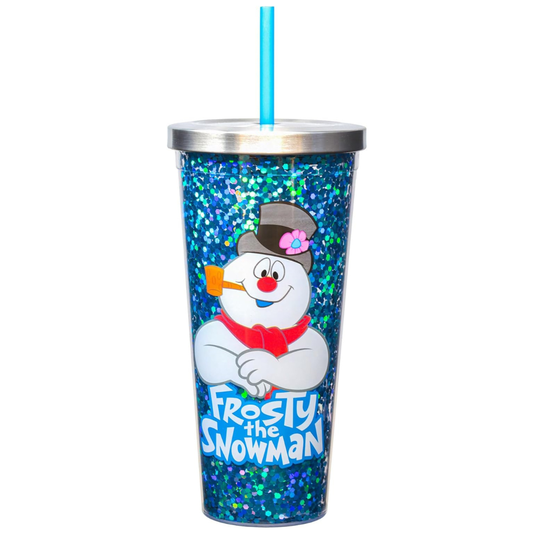 20-Oz Acrylic Double Wall Insulated Tumbler W/ Stainless Steel Lid & Straw