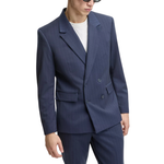 Mode Of One Men's Slim-Fit Double-Breasted Pinstripe Blazer