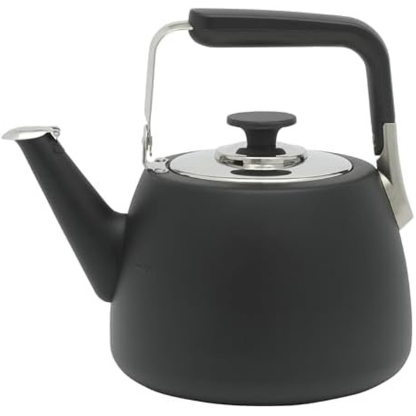 2 QT Sur La Table Large Heavy Gauge Stainless Steel Tea Kettle