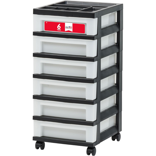 Iris 3-Drawer Rolling Storage Cart