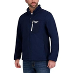 Reebok Men's Mock Neck Zip-Up Textured Fleece Shell Jacket (3 Colors)