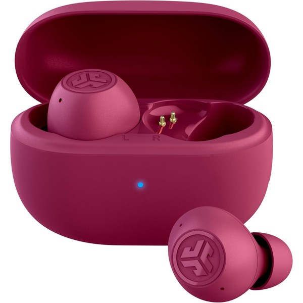 JLab Go Pop ANC True Wireless Earbuds With Charging Case (Fuchsia)