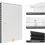 LazBlinds No Tools No Drill Cordless 1" Vinyl Mini Blinds