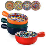 4-Piece Vancasso 23-Ounce French Onion Soup Bowls W/ Handle