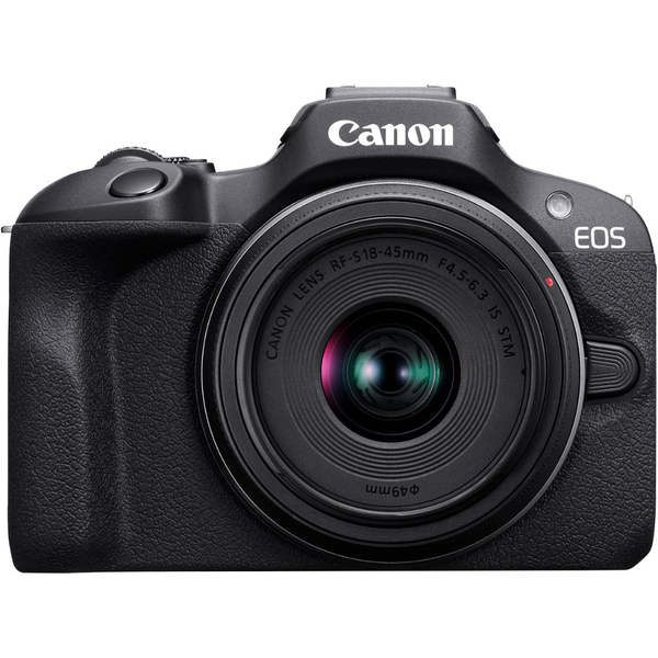Canon EOS R100 Mirrorless Camera With RF-S 18-45mm F/4.5-6.3 IS STM Lens