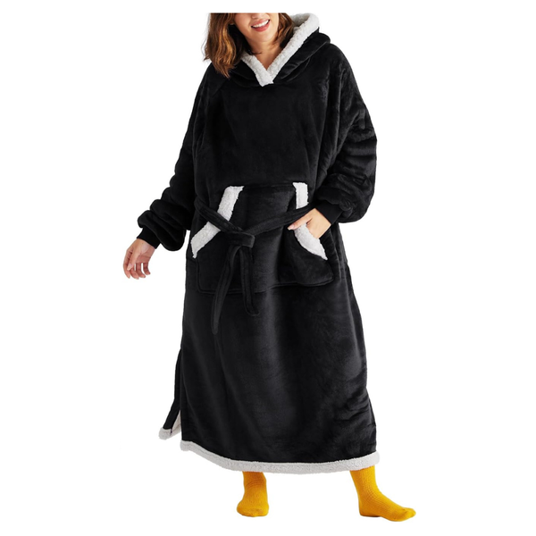 Bedsure Men's & Women's Long Wearable Blanket Hoodie