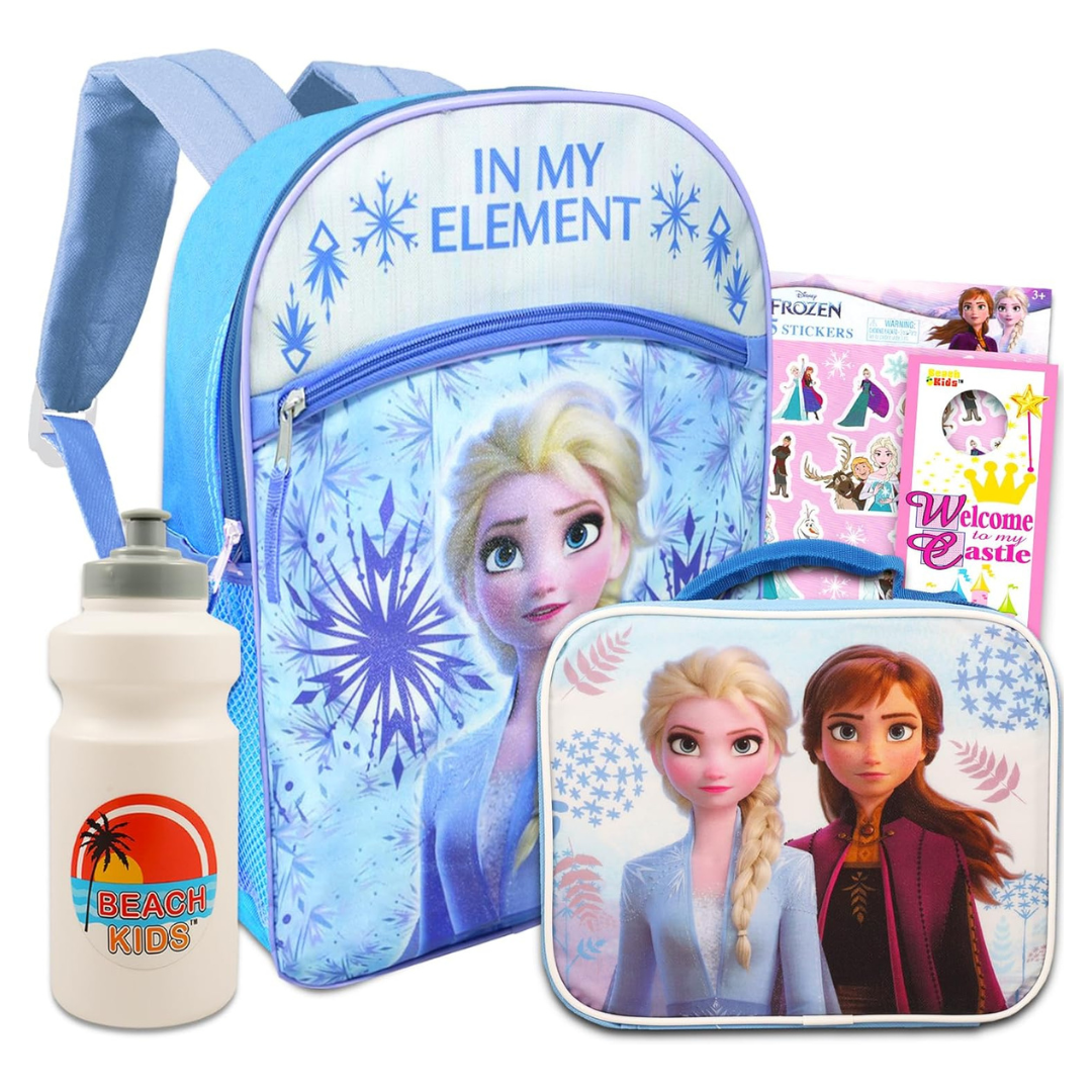Disney Frozen Backpack & Lunch Bag Set For Kids