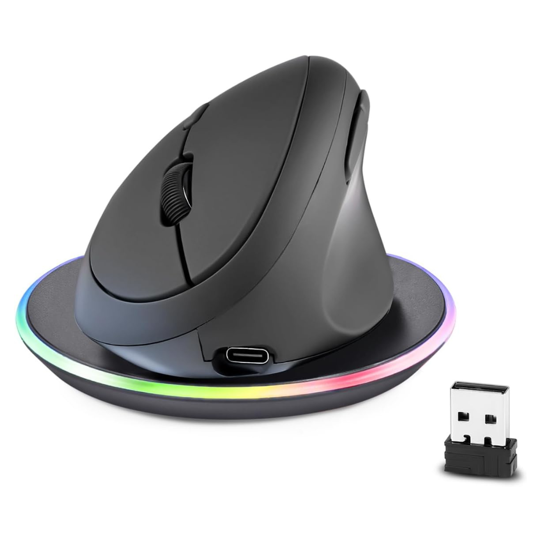Perixx Wireless 2.4G Rechargeable Ergonomic Mouse