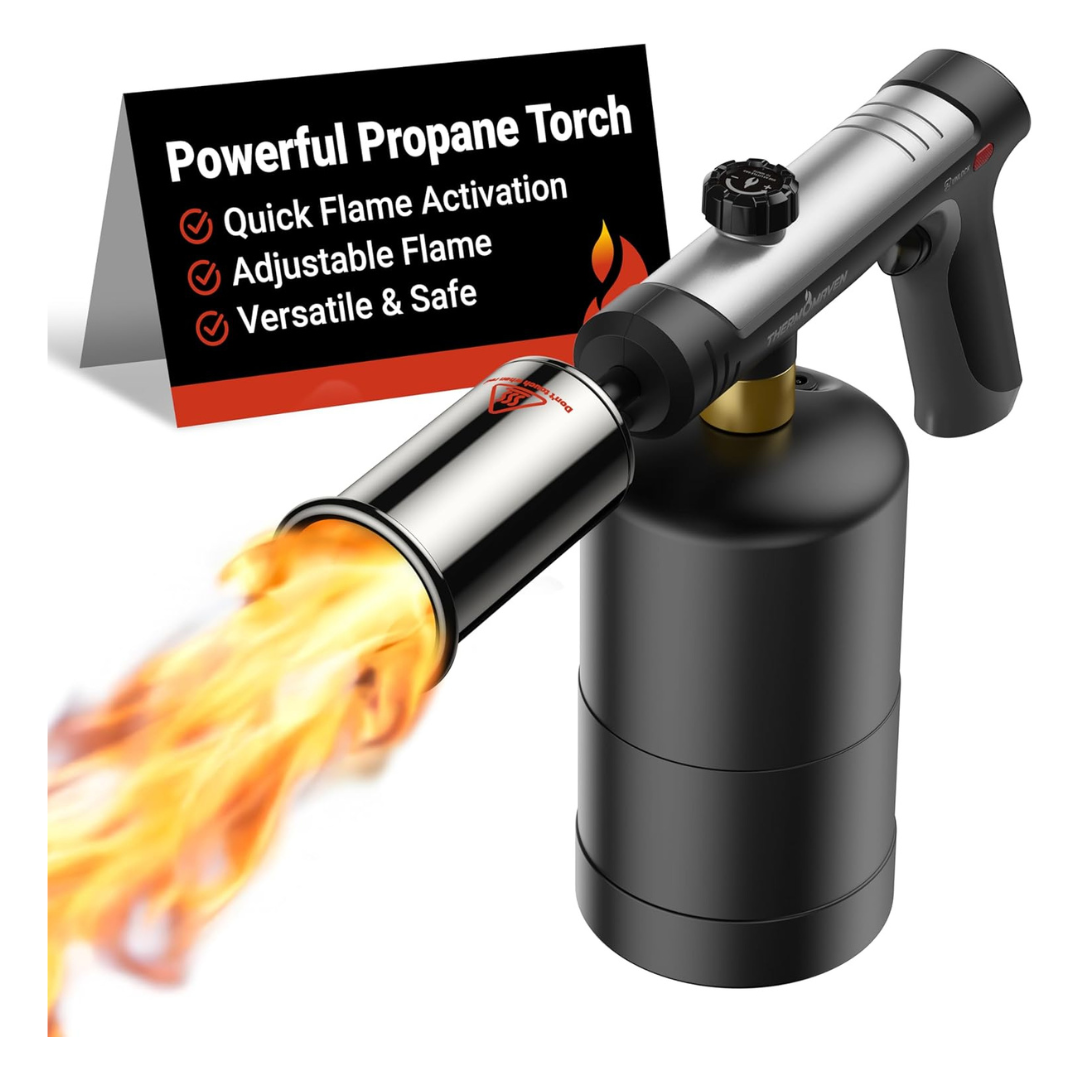 ThermoMaven Propane Blow Torch With One-Touch Max Fire