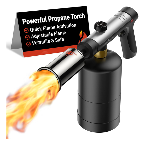 ThermoMaven Propane Blow Torch With One-Touch Max Fire