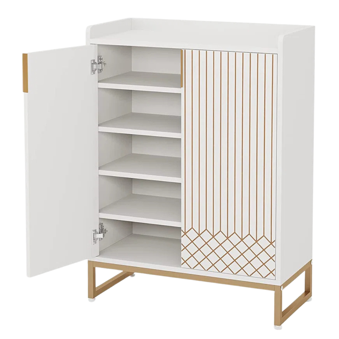 20-Pair Everly Quinn 5-Tier Shoe Cabinet