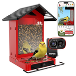 RichBird Smart Solar Metal Bird Feeder W/ 2.5K Camera Night Vision