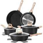 12-Piece Soday PFOS & PFOA Free Nonstick Cookware Granite Cooking Set