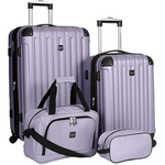 4-Piece Travelers Club Midtown Hardside Luggage Travel Set (26"/20"/10"/5")