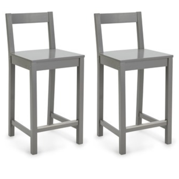 24" Amazon Basics Wooden Bar Stool with Backrest