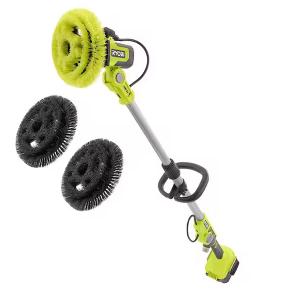 RYOBI ONE+ 18V Cordless Soap Dispensing Scrubber w/Brush