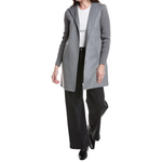 Kenneth Cole Hooded Double Face Wool-Blend Coat