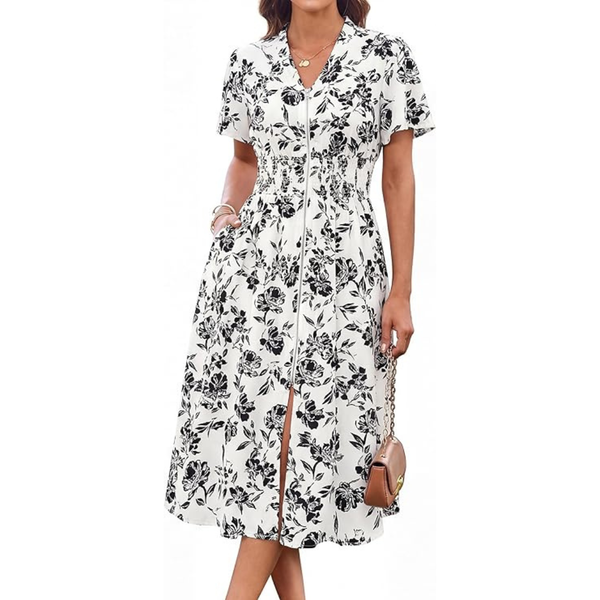 Grace Karin Women's Summer Floral Maxi Dress With Pockets