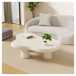 Wrought Studio 39.5" Modern Free Form Irregular Cloud Shaped Coffee Table