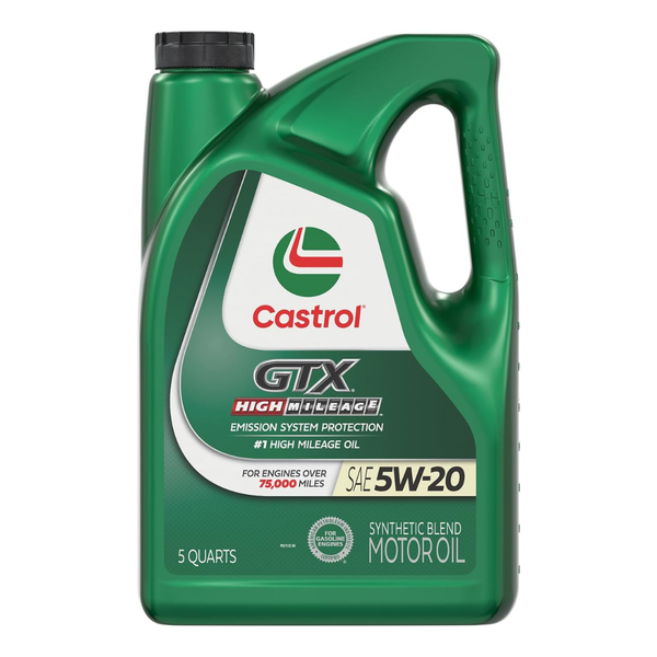 5-Qt Castrol GTX High Mileage 5W-20 Synthetic Blend Motor Oil