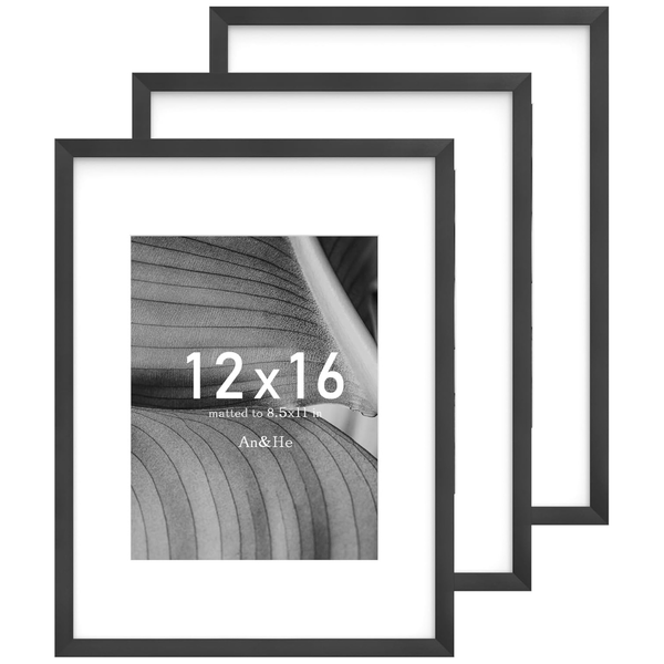 An&He 3-Pack Photo Frame For Tabletop And Wall Display12" X 12"