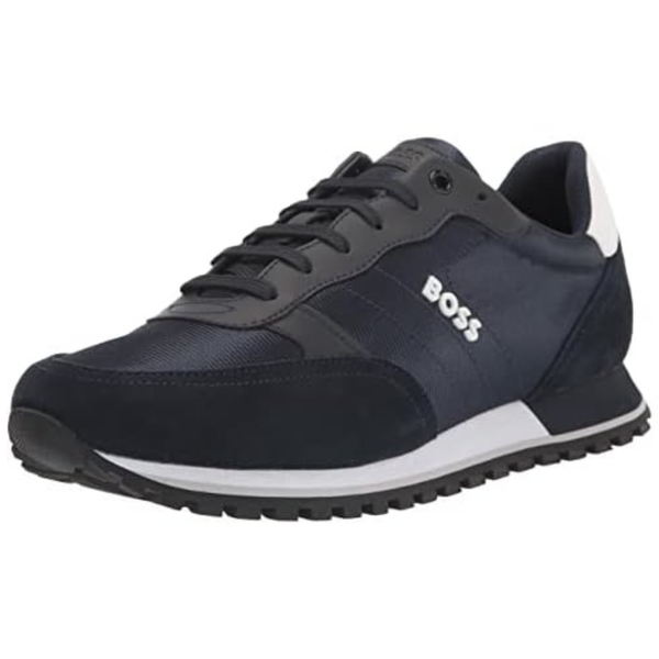 BOSS Parkour Runn Sneakers With Faux-Leather Trims