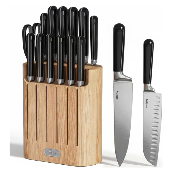 14-Piece Kitchen Knife Set With Magnetic Block