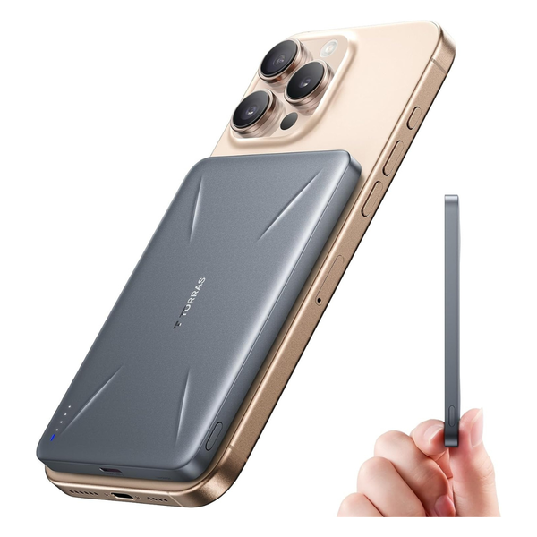 5000mAh Portable MagSafe Power Bank With USB-C Cable