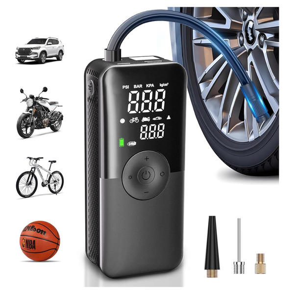 Carsun 150 Psi Portable Air Compressor With Digital Dual Screen & Pressure Gauge