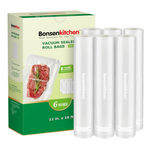 6-Count 11" X 16' Bonsenkitchen Vacuum Sealer Rolls