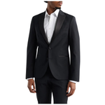 Open Edit Men's Peaked Lapel Stretch Wool Blend Tuxedo Jacket