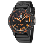 Luminox Sea Turtle Giant Quartz Black And Orange Dial Men's Watch
