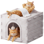 Apasiri Scratch Resistant Indoor Cat House With Strong Load Capacity
