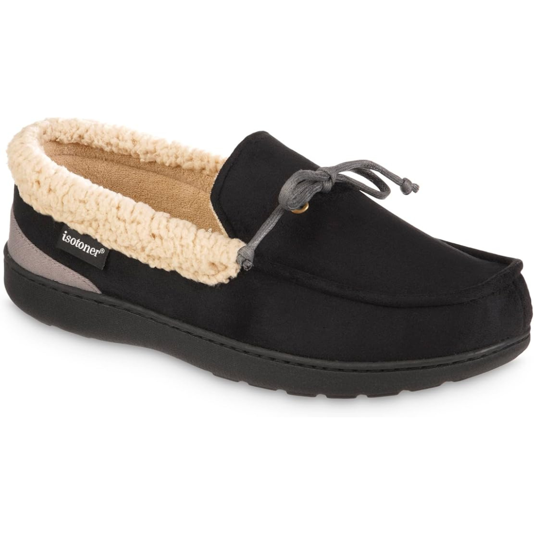 Men's Indoor/Outdoor Slip-on Vincent Microsuede Moccasin Slippers