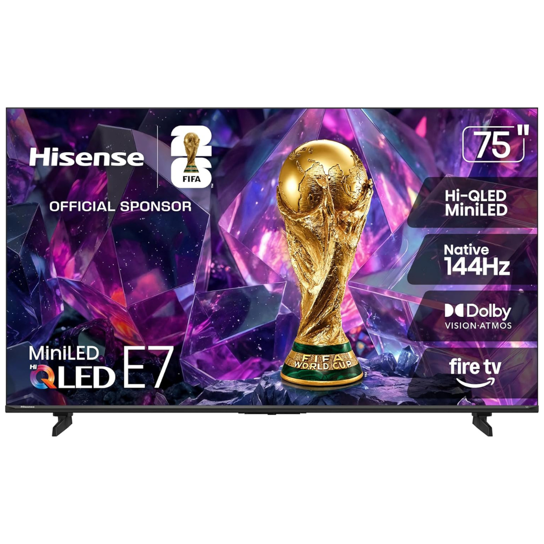 75" Hisense E7 Cinema Series Hi-QLED 4K Ultra HD Smart Mini-LED Fire TV