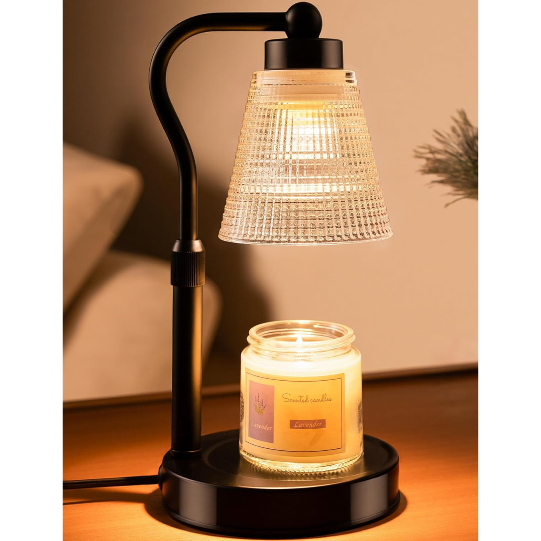 Height Adjustable & Dimmable Candle Warmer Lamp W/ Timer