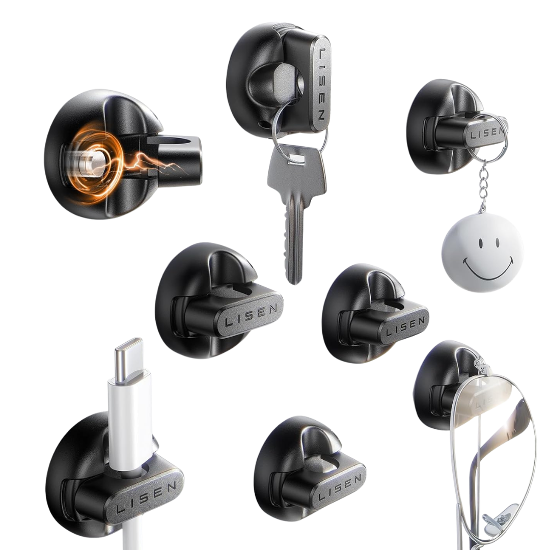 8-Pack Lisen Cord Organizer Magnetic Cable Holder Clips