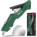 Heavy-Duty All-Metal Body Retractable Utility Knife With Non-Slip Grip