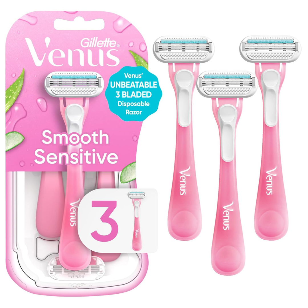 3-Count Gillette Venus Sensitive Women's Disposable Razor