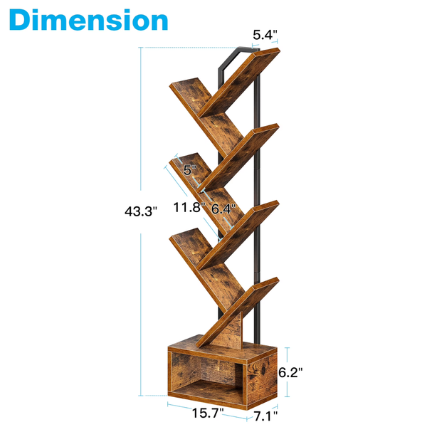 Casacomoda 6-Tier Tree Bookshelf