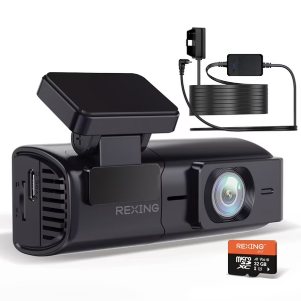 Rexing Ultra HD Car Dash Cam with Wi-Fi Bundle
