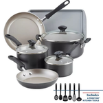 Farberware Cookstart 15-Piece DiamondMax Nonstick Cookware Set + $10 Kohls Cash