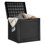 32 Gallon Water Resistant Deck Box With Lockable Lid
